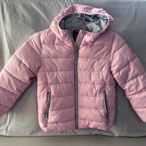 Gerry girls puffer jacket with hood, pink - NWT